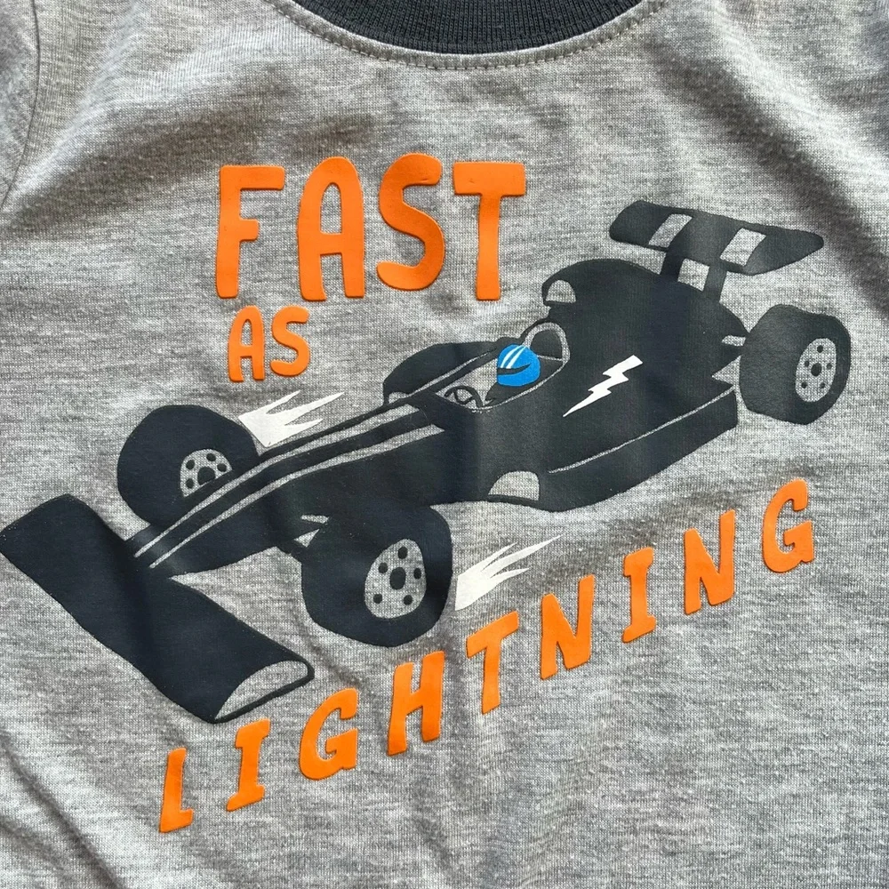 Carter’s Toddler Boy Race car 2 Piece Long Sleeve Pajama Set - Fast As Lightning